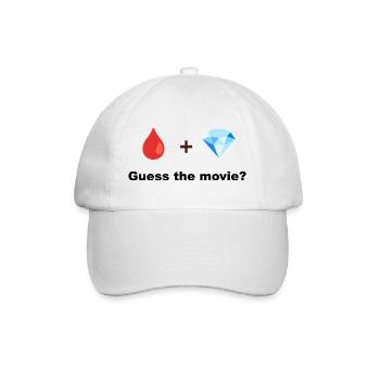Red Drop und Diamond - Baseballkappe - Weiß/Weiß - Vorne