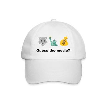 Wolf Freedom and Profit – rate mal, was ist der Film? - Baseballkappe - Weiß/Weiß - Vorne