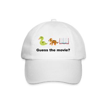 Dschungelbuch & Tiere: Verspieltes Lesen Rate mal, was der Film ist? - Baseballkappe - Weiß/Weiß - Vorne