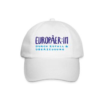 Europäer:in  - Baseballkappe - Weiß/Weiß - Vorne