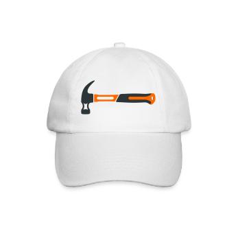 Zimmermannshammer Grafik - Baseballkappe - Weiß/Weiß - Vorne