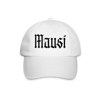 mausi / gothik stil  - Baseballkappe - Weiß/Weiß - Vorne