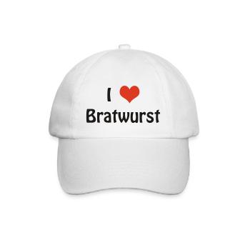 Bratwurst - Baseballkappe - Weiß/Weiß - Vorne