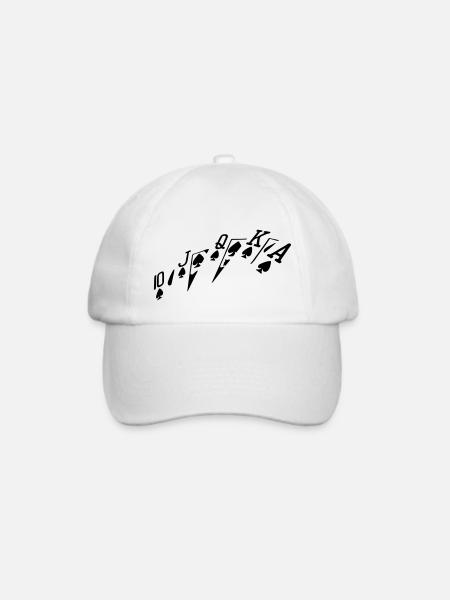 farb - Baseballkappe - Weiß/Weiß