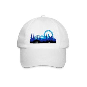 Wien Skyline - Baseballkappe - Weiß/Weiß - Vorne