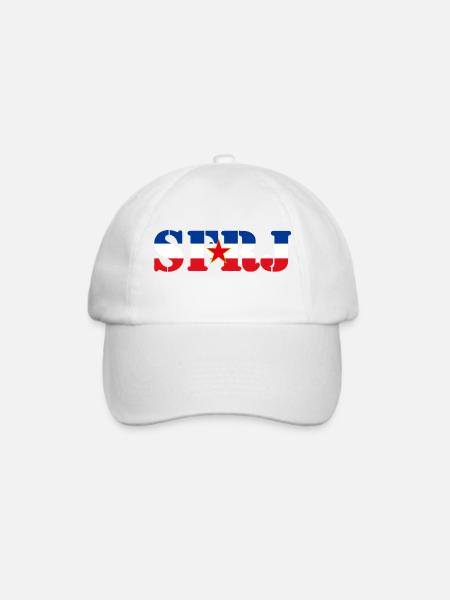 sfrj_flag - Baseballkappe - Weiß/Weiß
