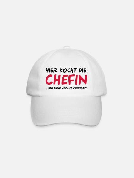 Chefkoch - Baseballkappe - Weiß/Weiß