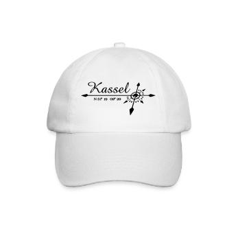 Kassel ist Klasse - mitten in Nordhessen... - Baseballkappe - Weiß/Weiß - Vorne