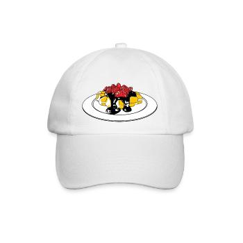 Belgian waffle - Baseballkappe - Weiß/Weiß - Vorne