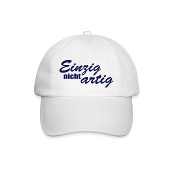einzigartig - Baseballkappe - Weiß/Weiß - Vorne