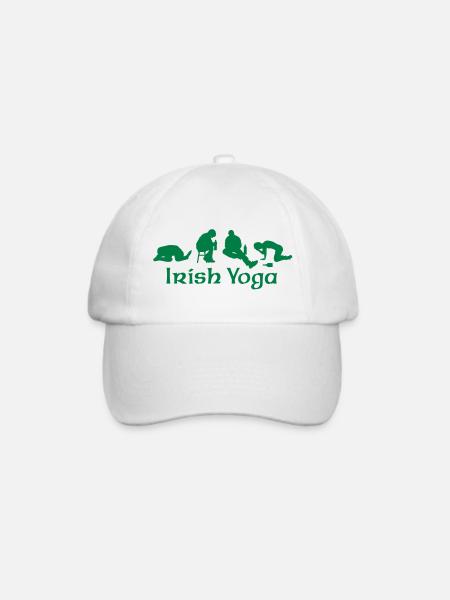 Irish Yoga - Baseballkappe - Weiß/Weiß
