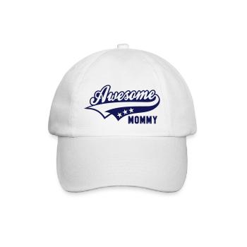 Awesome MOMMY - Baseballkappe - Weiß/Weiß - Vorne