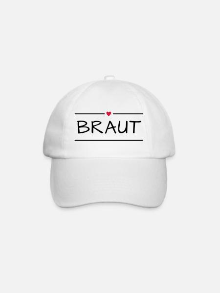 Braut Junggesellinnenabschied - Baseballkappe - Weiß/Weiß