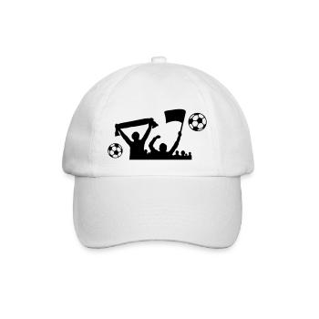 Fans Fussball - Baseballkappe - Weiß/Weiß - Vorne