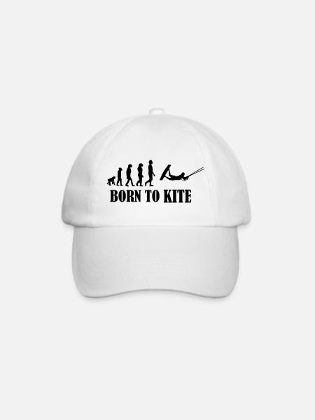 Kiteboard,Kiteboarder,Kite,Kiteboarding,Meer,Board - Baseballkappe - Weiß/Weiß