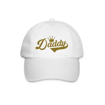Dad / Daddy / Papa / Vati / Pappa / Fête des pères - Baseballkappe - Weiß/Weiß - Vorne