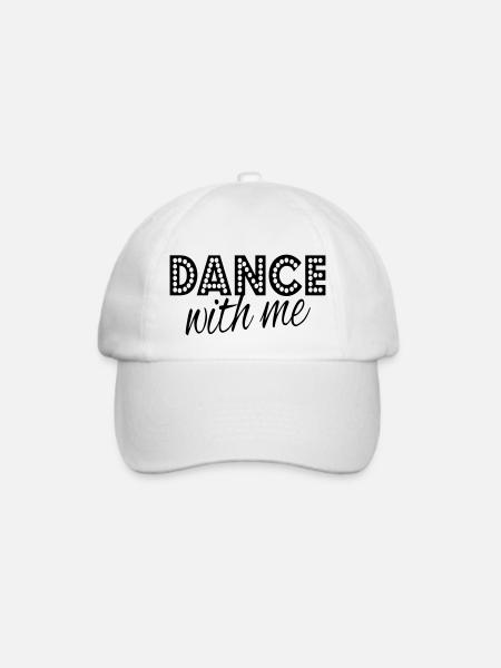 dance with me - Baseballkappe - Weiß/Weiß