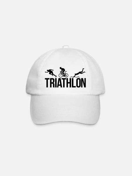 triathlon - Baseballkappe - Weiß/Weiß