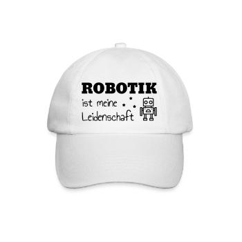 Robotik / Roboter / Robot / Robotics - Baseballkappe - Weiß/Weiß - Vorne