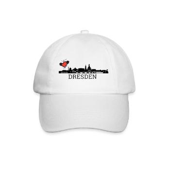 Dresden - Baseballkappe - Weiß/Weiß - Vorne