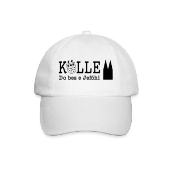 Kölle Do bes e Jeföhl - VECTOR Dom Karneval - Baseballkappe - Weiß/Weiß - Vorne