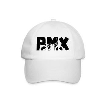 BMX Freestyle Shirt für Kids & Rider - Baseballkappe - Weiß/Weiß - Vorne