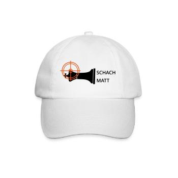 Schachmatt - Baseballkappe - Weiß/Weiß - Vorne