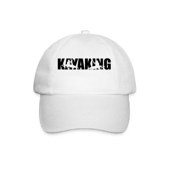 Kayaking, Kajak - Baseballkappe - Weiß/Weiß - Vorne