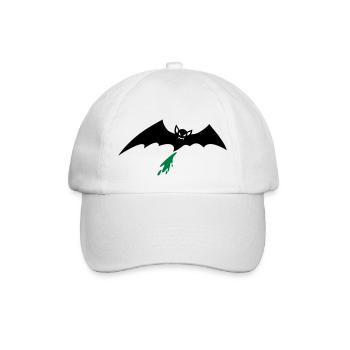 Fledermaus - Baseballkappe - Weiß/Weiß - Vorne