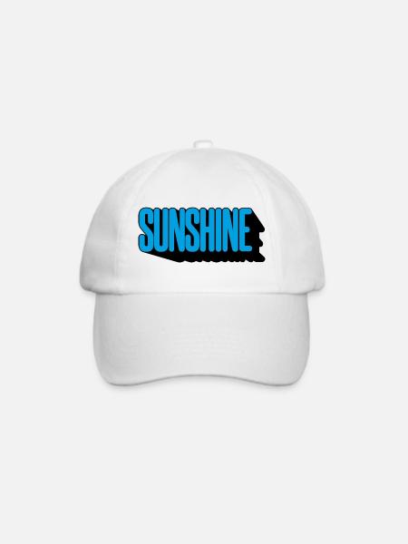 Sunshine - Baseballkappe - Weiß/Weiß