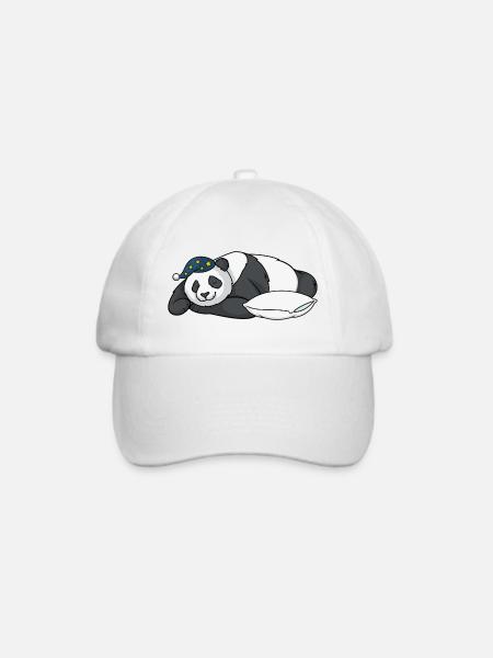 Panda - Baseballkappe - Weiß/Weiß