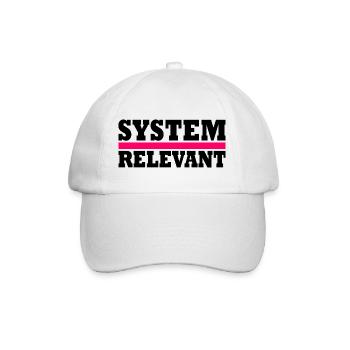 System relevant - Baseballkappe - Weiß/Weiß - Vorne