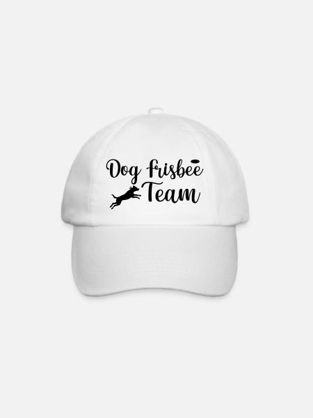 Dog Frisbee Team Hundesport - Baseballkappe - Weiß/Weiß