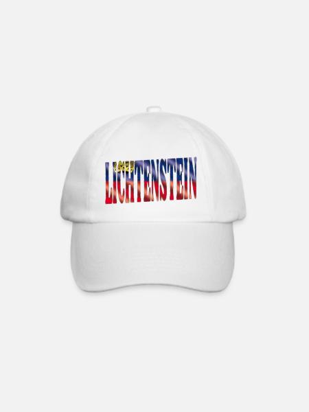 Lichtenstein - Baseballkappe - Weiß/Weiß