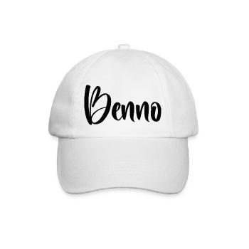 Vorname - Benno - Baseballkappe - Weiß/Weiß - Vorne