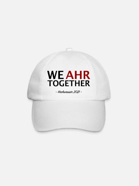 We AHR together | Ahrtal Hochwasser SolidAHRität - Baseballkappe - Weiß/Weiß