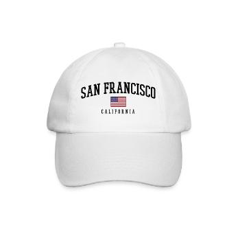 San Francisco Usa - Baseballkappe - Weiß/Weiß - Vorne
