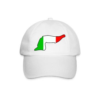 Imola Rennstrecke mit Flagge - Baseballkappe - Weiß/Weiß - Vorne