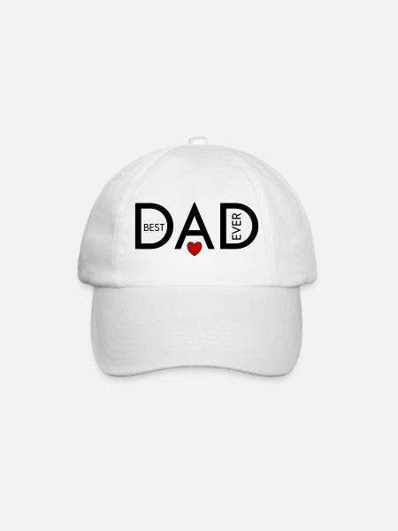 Best Dad ever - Baseballkappe - Weiß/Weiß