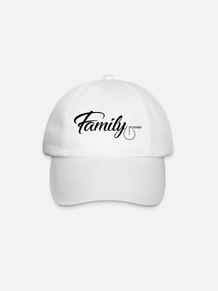 family power - Baseballkappe - Weiß/Weiß