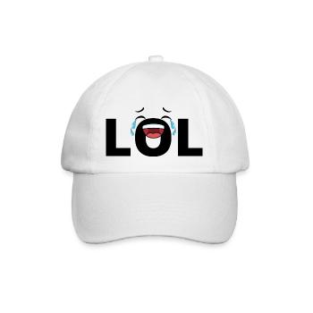 lol - Baseballkappe - Weiß/Weiß - Vorne