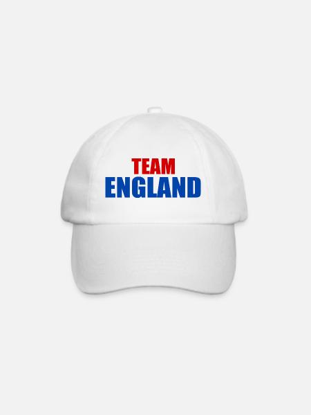 England - Baseballkappe - Weiß/Weiß