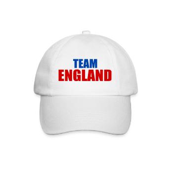 England - Baseballkappe - Weiß/Weiß - Vorne