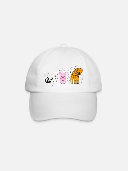 Evolution - Tiere - Baseballkappe - Weiß/Weiß