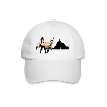 Halloween-Hexe - Baseballkappe - Weiß/Weiß - Vorne