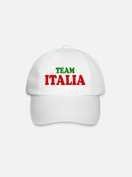 Team italia - Baseballkappe - Weiß/Weiß