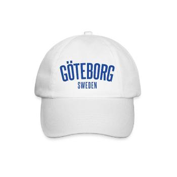 Göteborg Schweden - Baseballkappe - Weiß/Weiß - Vorne