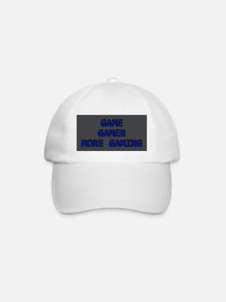 game gamer - Baseballkappe - Weiß/Weiß