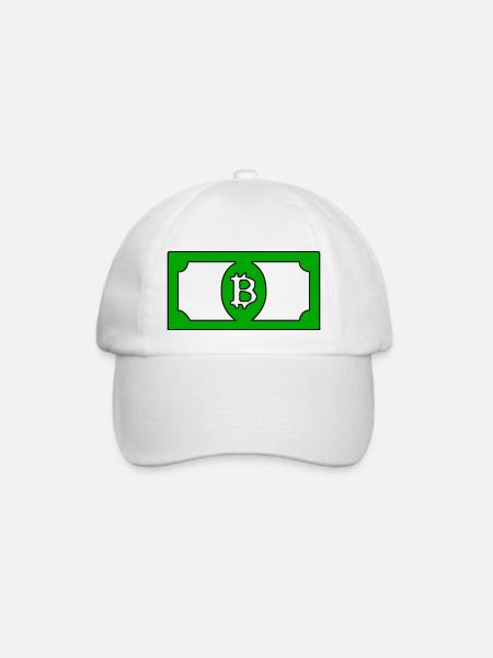 Bitcoin-Dollar - Baseballkappe - Weiß/Weiß