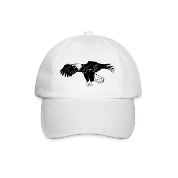 Adler - Baseballkappe - Weiß/Weiß - Vorne